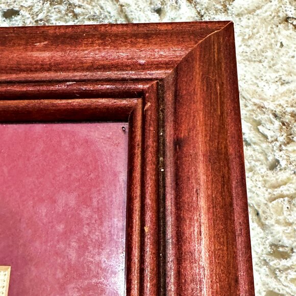 Framed Finished Pink Tulips Floral Cross Stitch Picture w Glass 13.5" x 16.5" - Picture 10 of 12